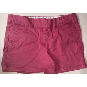 Ann Taylor LOFT Rivera Shorts Women’s Size 10 Pink Cotton Chino Pockets 3.5"